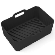 (Black) Silicone Air Fryer Liners Air Fryer Accessories Air Fryer Liners Silicone Air Fryer Basket