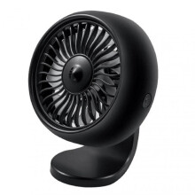 (Black) Fan Usb Car Fan For Dashboard With Colorful Light Vehicle Amplifier For Automobiles Trucks Van