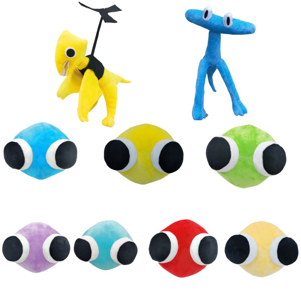 Xurikcoo (9Pcs) Rainbow Friends Roblox Kids Plush Toy Stuffed Doll