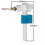 Float valve for WC with side supply - Adjustable and resistant - Universal, economical and adaptable - Brass connection (3/8") - Integrated filter 2