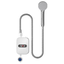 3500W Instant Electric Water Heater Shower Kit with LCD Display & Safety Protections