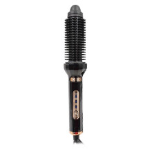 (Black) Rotating Hot Air Brush for Hair Dryer Volumizer Hair Straightener Curling Iron Automatic Curler Styling Brush