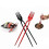 (RED 10pcs) 10PCS Fork Chopsticks In One, Chork 24 Count Pack Fork Chopsticks Combo 1