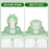 (green) Sugar cube cup large capacity water cup cute portable square diagonal kettle space cup 4