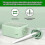 (green) Sugar cube cup large capacity water cup cute portable square diagonal kettle space cup 3