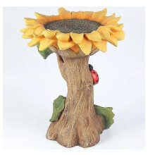 Resin Sunflower Bird Bath Garden Bird Feeder Resin Art Outdoor Home Decor