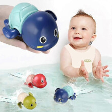 3 Pack Cute Swimming Turtle Bath Toys for Toddlers 1-3, Floating Wind Up Toys for 1 Year Old Boy Girl, Preschool Toddler Pool Toys ,New Born Baby Bath