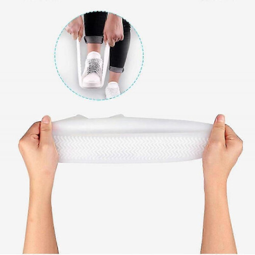 (M, 1Pair) Waterproof Shoe Covers Reusable Silicone Shoe Covers Silicone 1