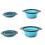 2-Piece Collapsible Filter Set Includes 2 Space-Saving Collapsible Filters Blue Large, Small 1