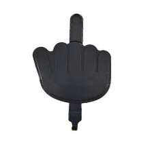 (Black) Middle Finger Key Hanger Wall Mounted Key Hook Holder Funny Decorative Key Holder
