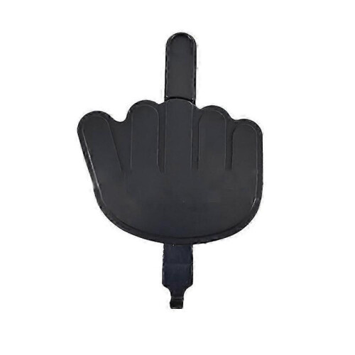 (Black)Middle Finger Key Hanger Wall Mounted Key Hook Holder Funny Decorative Key Holder