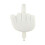 (White) Middle Finger Key Hanger Wall Mounted Key Hook Holder Funny Decorative Key Holder 1