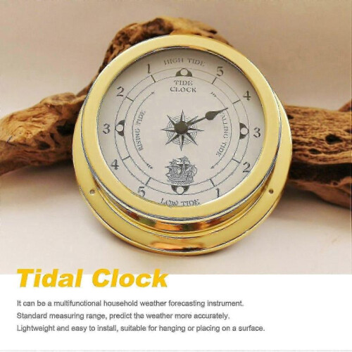 Tidal Clock, Tester Copper Shell Marine for , Wall Hanging Boat Using Tidal Clock, 115mm 1