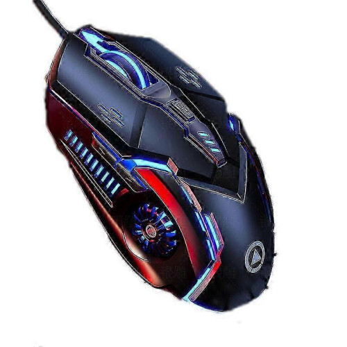 (black) Wired mouse luminous game esports mechanical silent computer accessories