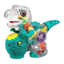 Walking Dinosaur Toy Colorful Light Cute Electric Moving Animal with Sound