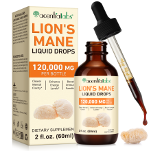 Lion's Mane Liquid Drops 60ml 120,000MG High Strength Brain Supplement