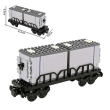 (With PDF Manual4) Moc Creative Expert Ideas City Train Railing Crossing Railway Express Bricks Building Blocks Diy Toys For Children Gifts Banmo