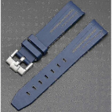 (Royal Blue) 20mm Rubber Watch Strap for Swatch Omega Mission Moon - Colorful Durable Band