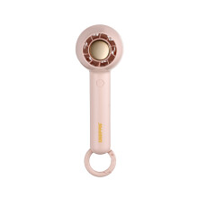(Pink) GEEPAS Rechargeable Fan | Mini Portable USB Fan for Travel Camping Office Outdoor Women Men | Handheld 1200mAh 2 Speeds, 4Hr Run Time