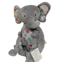 (Printed Baby Elephant) Safety Harness Strap Baby Kid Toddler Walking Cosplay Backpack Reins Bag