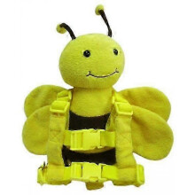 (Yellow Bees) Safety Harness Strap Baby Kid Toddler Walking Cosplay Backpack Reins Bag