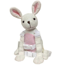 (Small White Rabbit) Safety Harness Strap Baby Kid Toddler Walking Cosplay Backpack Reins Bag