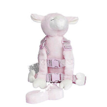(Pink Sheep) Safety Harness Strap Baby Kid Toddler Walking Cosplay Backpack Reins Bag
