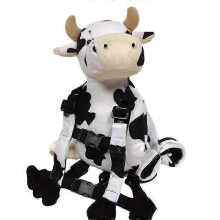 (White Dairy Cow) Safety Harness Strap Baby Kid Toddler Walking Cosplay Backpack Reins Bag