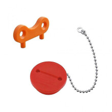 (Red Key) Industrial Grade Deck Fill Cap With Chain Boats Fuel Tank Cap Marine Boats Fill Cap Marine Hardware Quick Fix For Boats Banmo