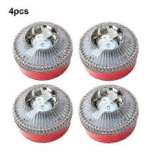 (4pcs, red) Newest Portable Emergency Light V16 Homologated Car Emergency Beacon Light Orange/Blue/Red Magnetic Induction Strobe Light