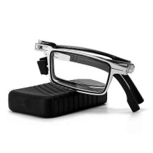 (square, 150 degrees) Men Ultra Light Titanium Material Screwless Foldable Anti-blue Reading Glasses Banmo