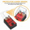 Spark Plug Tester Dual Hole Diagnostic Tool Gasoline Car Ignition Analyzer 12V for EU Plug Adapter 4