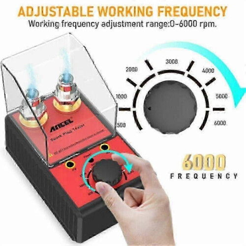 Spark Plug Tester Dual Hole Diagnostic Tool Gasoline Car Ignition Analyzer 12V for EU Plug Adapter 2