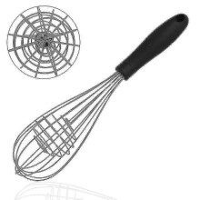 Household Manual Non Embroidered Steel Hand Shaker Egg Beater Kitchen Baking Tool Handheld Egg Mixer with Ball Center
