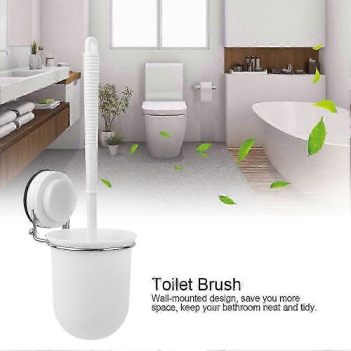 Strong Scution Cup  Wall-mounted Bathroom Toilet Brush with Holder 2