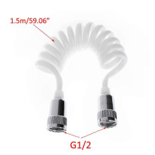 (As show, One size) Flexible Shower Hose For Water Plumbing Toilet Bidet Sprayer Telephone Line