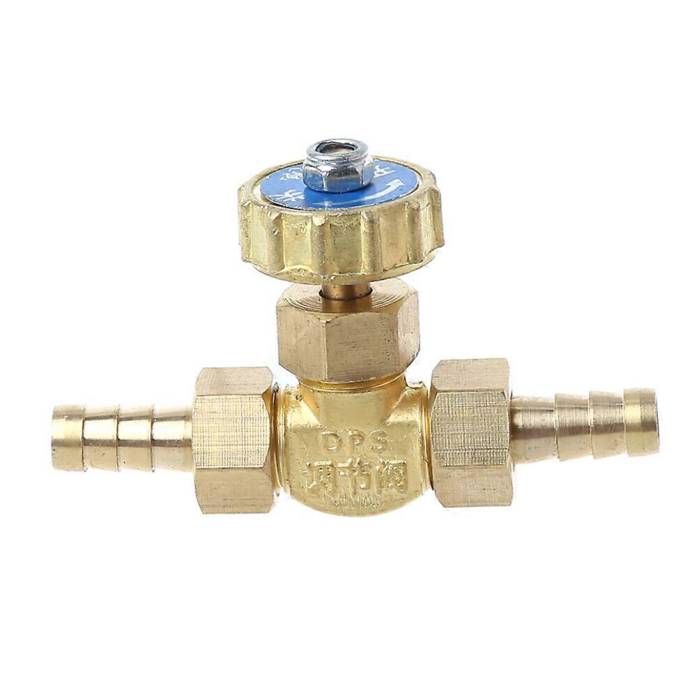 (As Show, One Size) Elbow Brass Needle Valve 8Mm Propane Butane Gas Adjuster Barbed Spigots 1 Mpa 5022093302576