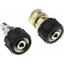 Piece Pressure Washer Hose Adapter Female To 3/8 Male Quick Release Fitting And 3/8 Female Quick Release Fitting To M22 14mm Female