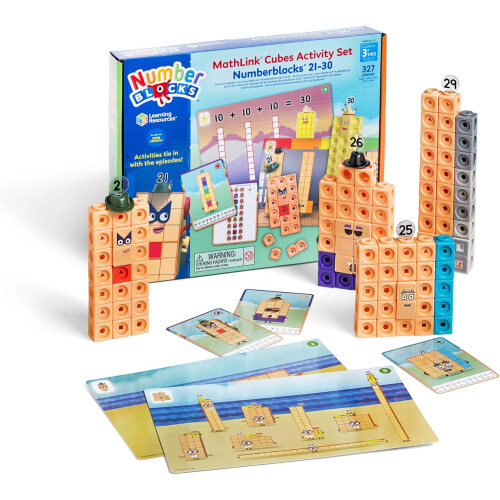 Ressources d’apprentissage MathLink Cubes Numberblocks 21-30 Ensemble d’activités