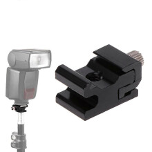 (As show, One size) Hot Shoe Flash Bracket Stand Mount Adapter Trigger Holder Camera Accessories New