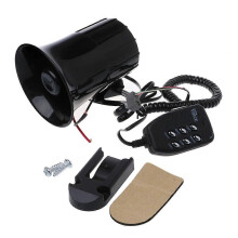 (As show, One size) Mortorcycle Siren Alarm Adjustable Volume Sound Horn Outdoor Safety Waterproof