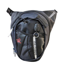(As show, One size) Motorcycle Drop Leg Bag Waterproof Nylon Outdoor Casual Waist Bag Oil Tank Bag