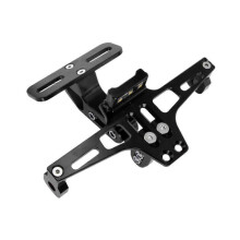 (As show, One size) Motorcycle Side Mount License Plate Holder Bracket Fits All Sport Bikes