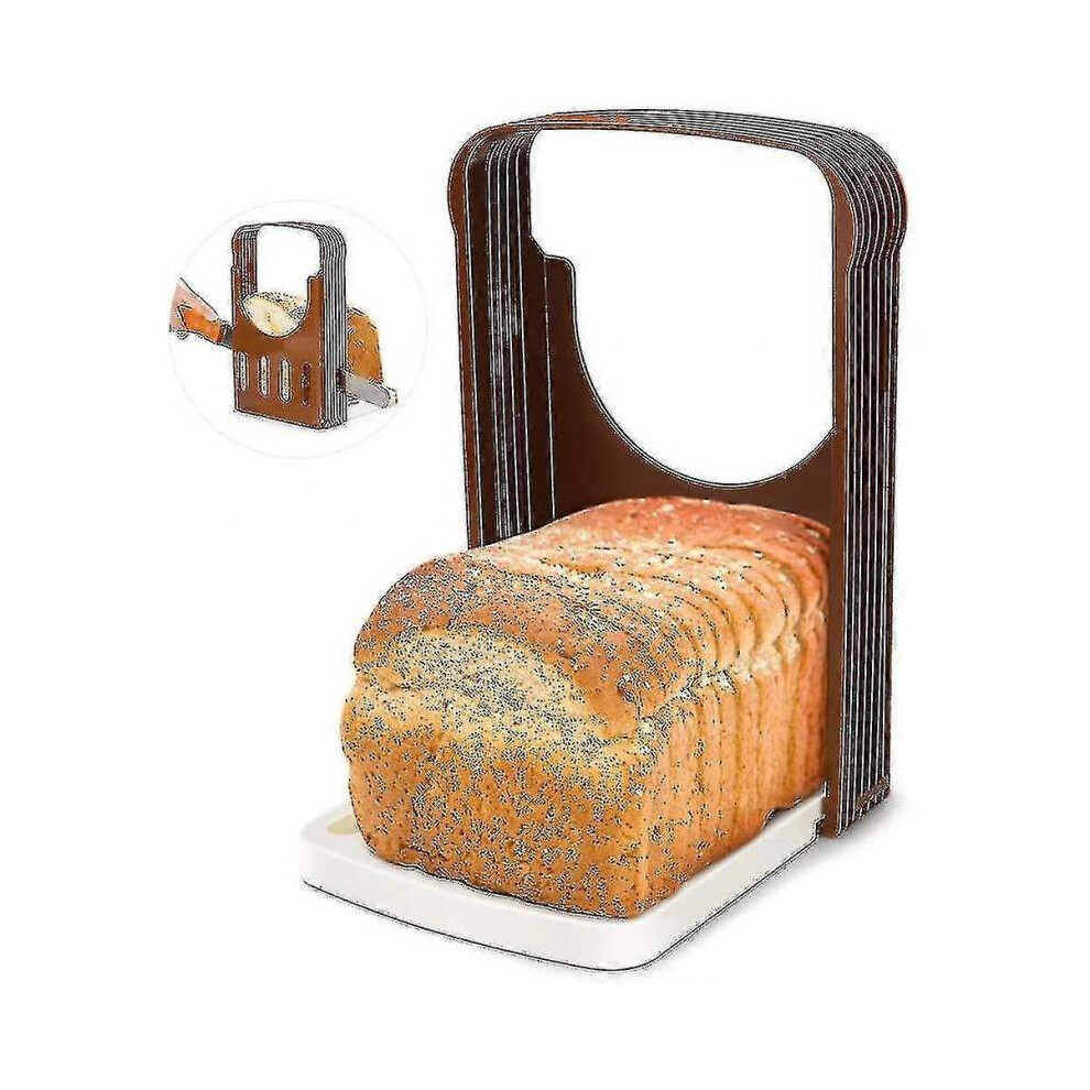 Slicing Machine, Folding Adjustable Bread Slicer, Fast Slicing, Thickness Uniformity, Bread Slicer Knife Banmo