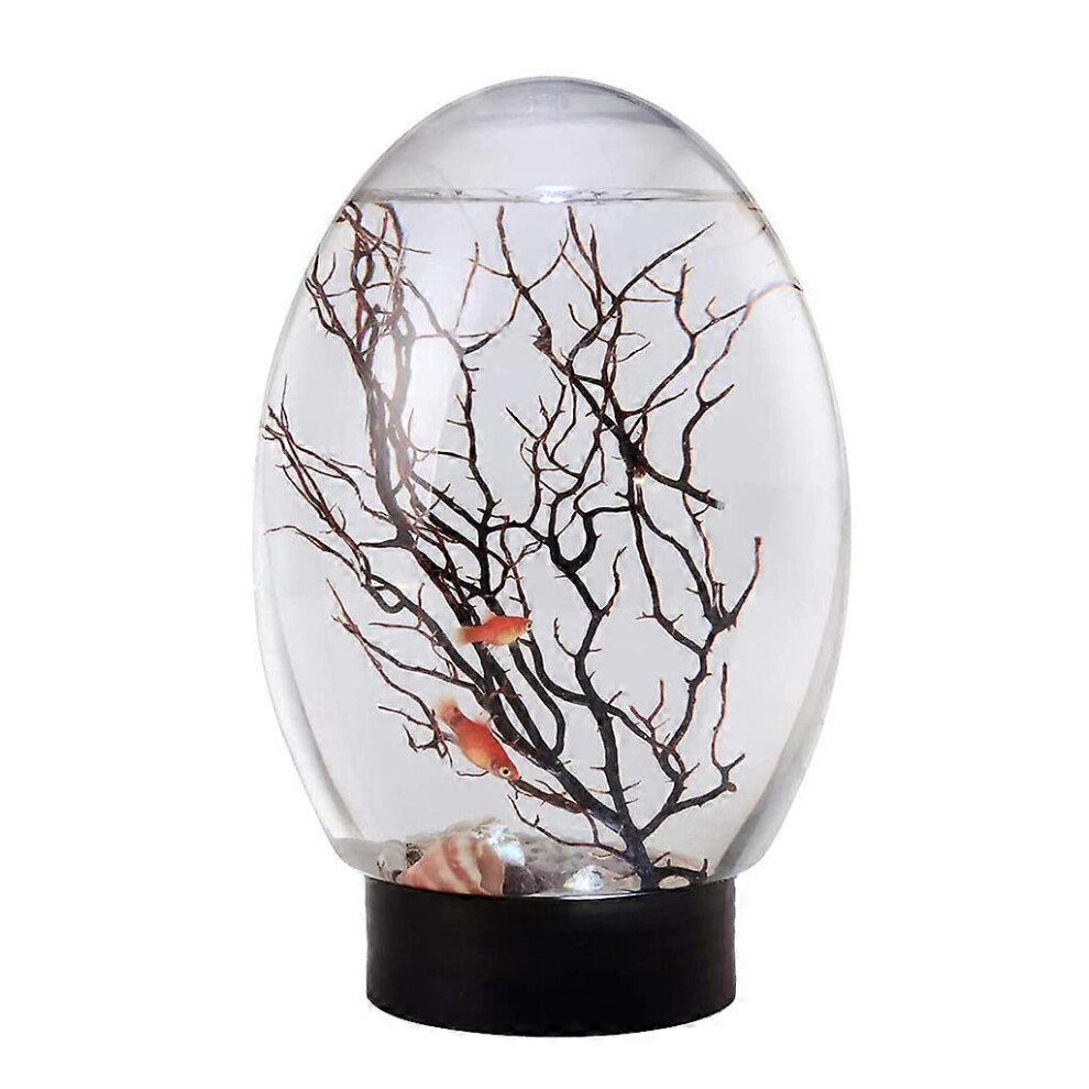 Furtalk (As Show, One Size) 19X8.2cm/7.48X3.23in Closed Aquatic Ecosystem Simple Transparent Design