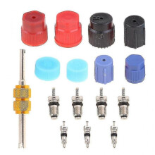 Air Conditioning Service Ac System Charging Port Caps Car for Valve Cores Seal C Banmo