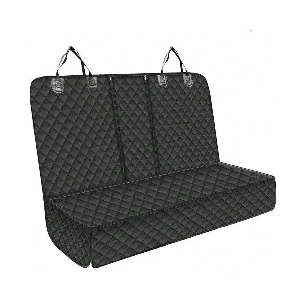 (black) Car Dog Seat Cover for Back Seat Waterproof Auto Rear Pet Seat Protector Mat Nonslip Universal Safety Carrier For Outing Dogs