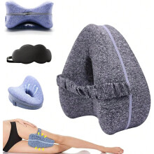 (Grey) Revoget Alignment Pillows Relieve Hip Pain Sciatica Leg Alignment Pillow for Side Sleepers Sleep Pain-Free from Hip Back Aches