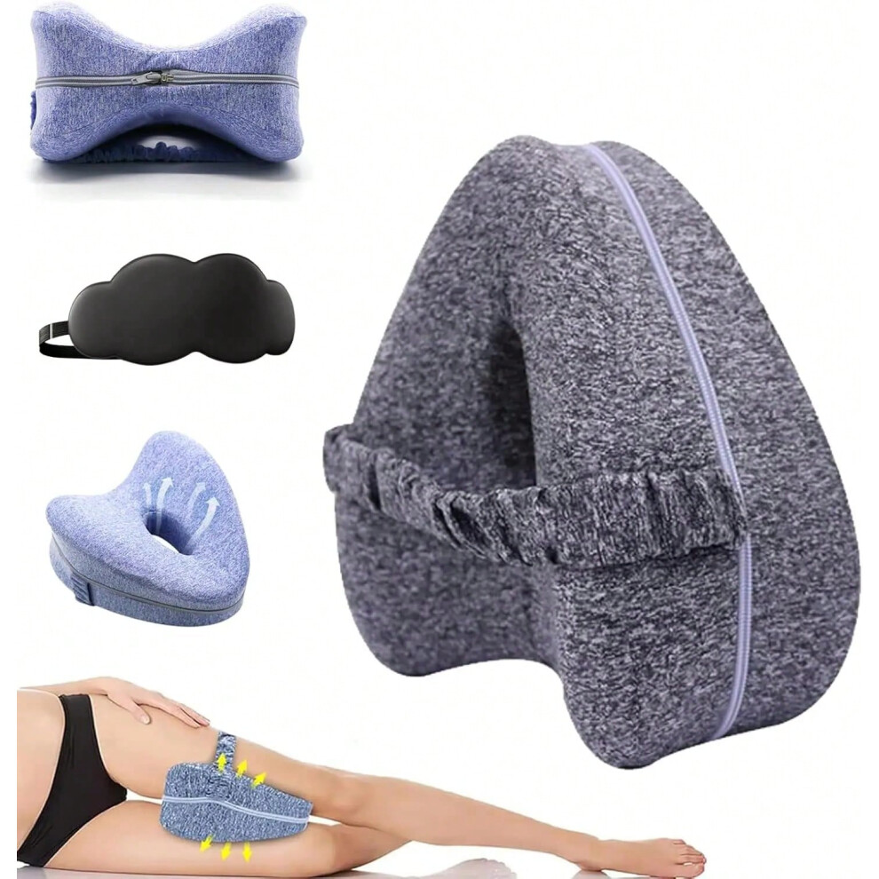 Gaatpot (Grey) Revoget Alignment Pillows Relieve Hip Pain Sciatica Leg Alignment Pillow For Side Sleepers Sleep Pain-Free From Hip Back Aches Grey