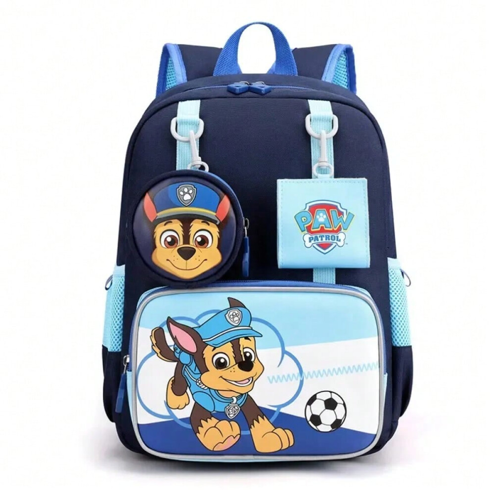 (Chase) Paw Patrols Children Anime Backpacks Skye Marshall Rubble Rocky Chase Boys Girls Cartoon Bags Children's Kawaii Bags Kids Gifts